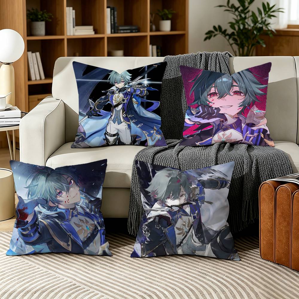 Home Textiles Là Gì - クライオ L-Lohen G-Genshin ソファリビングルームホームオフィス装飾用枕カバー 保護カバー