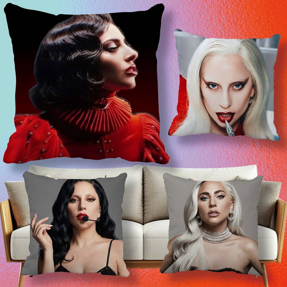 Home Textiles Là Gì - 歌手 L-Lady G-Gaga 枕カバーギフト高精細デジタル印刷、驚くほど鮮やかなパターン家庭用。