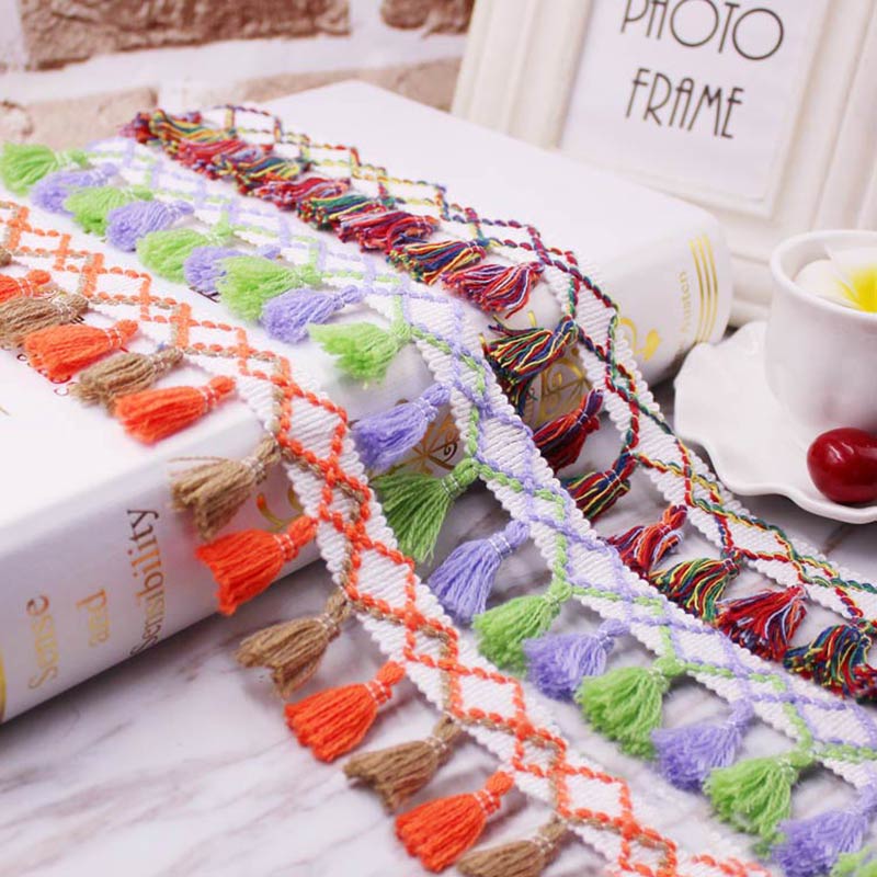 フリンジレーストリミング,カーテン装飾用タッセル付き,日曜大 - Home Ec Textiles のレビューと価格