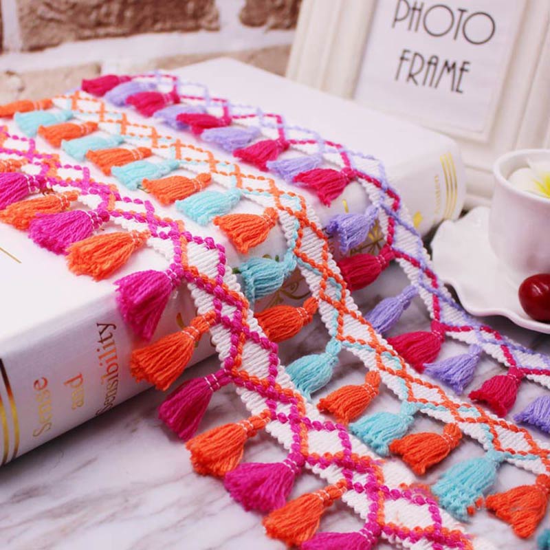 フリンジレーストリミング,カーテン装飾用タッセル付き,日曜大 - Home Ec Textiles のレビューと価格