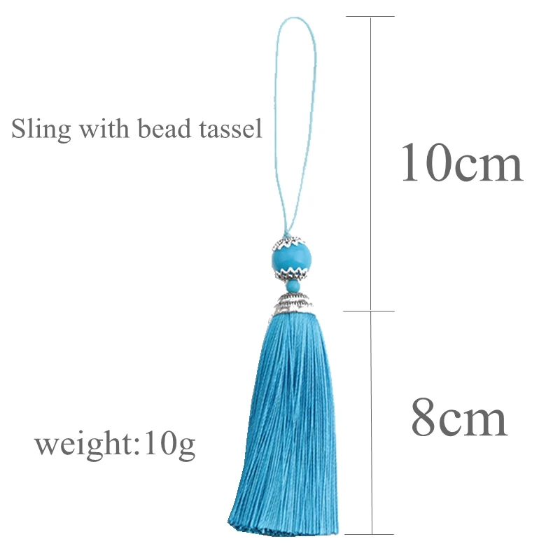 アクリルビーズ付きシルクタッセル,1セットあたり2または5個 - Home Ec Textiles のレビューと価格