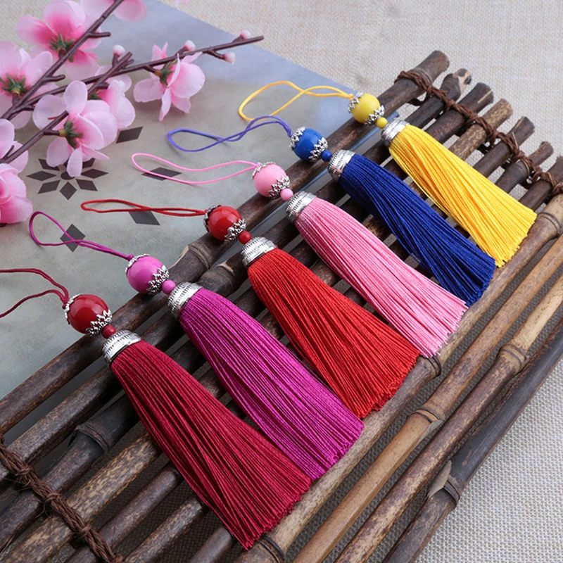 アクリルビーズ付きシルクタッセル,1セットあたり2または5個 - Home Ec Textiles のレビューと価格